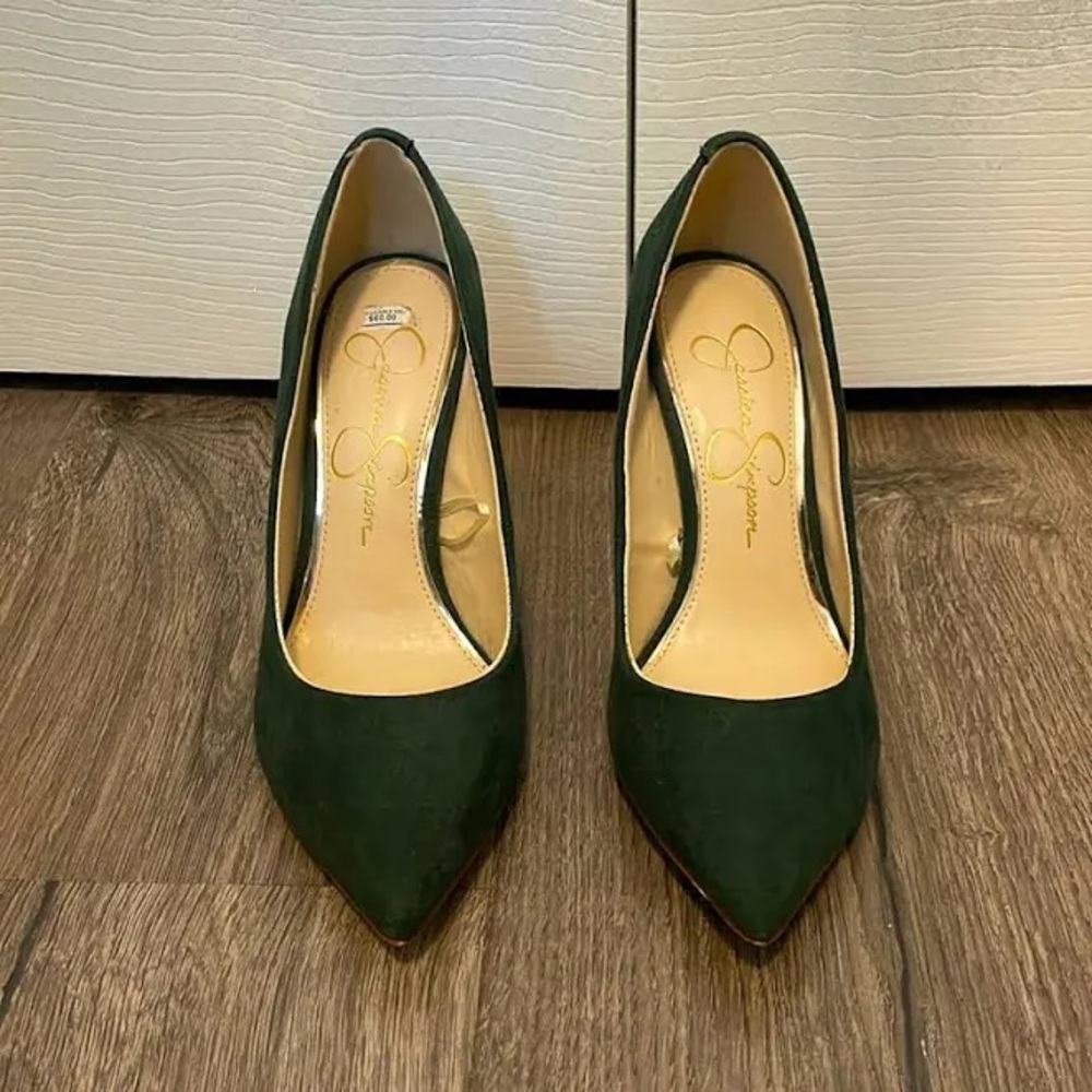 Jessica Simpson Emerald Green Pointy Toe Heels